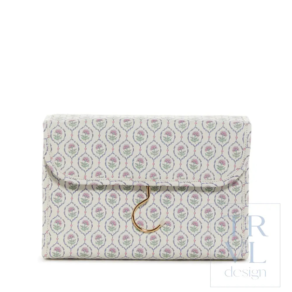 Luxe Hanging Toiletry Antibes With Navy Pinstripe Liner *New!