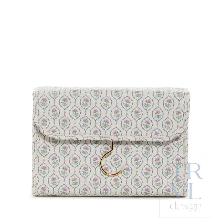 Luxe Hanging Toiletry Antibes With Navy Pinstripe Liner *New!
