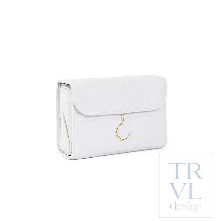 Hanging Toiletry Case - Woven Blanc - Cosmetic & Toiletry Bags