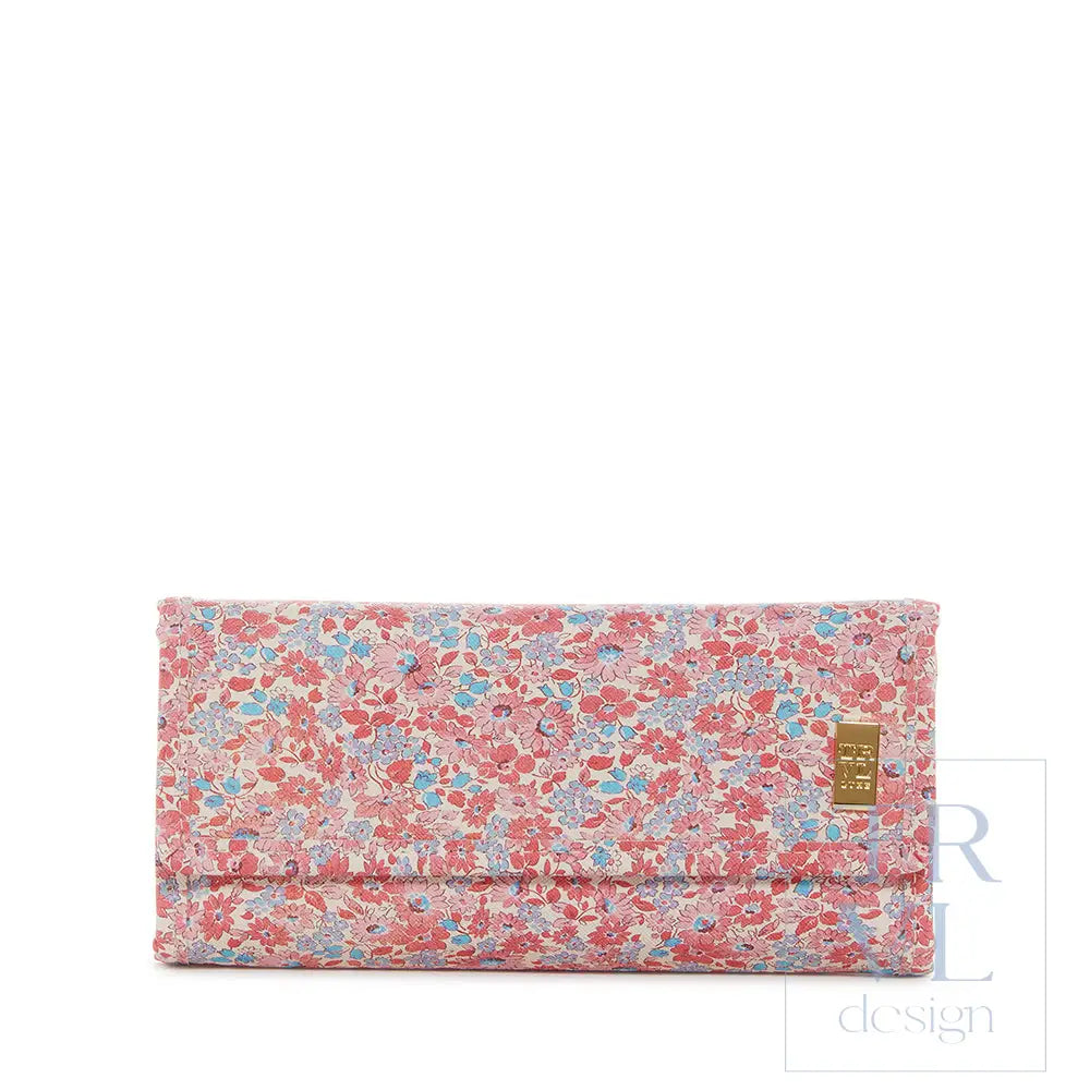 Luxe Jewelry Wallet - Marseille With Pink Pinstripe Liner *New!