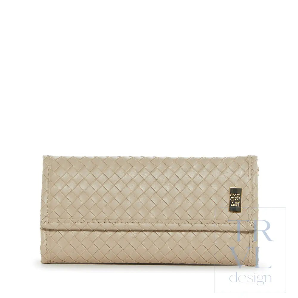 Luxe Jewelry Wallet - Woven Bisque Bisque