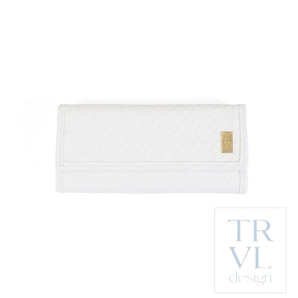 Jewelry Case - Jewelry Wallet - Woven Blanc - Jewelry Holders