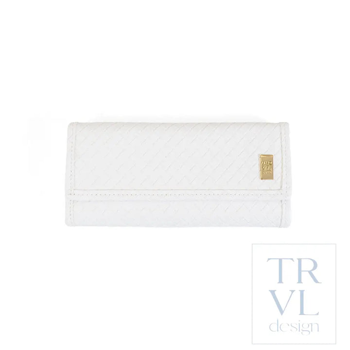 Jewelry Case - Jewelry Wallet - Woven Blanc - Jewelry Holders