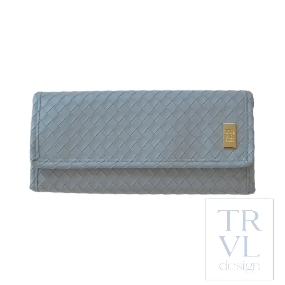 Jewelry Case - Jewelry Wallet - Woven Bleu - Jewelry Holders