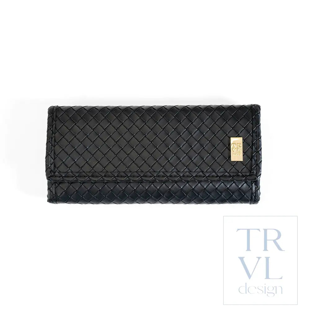 Jewelry Case - Jewelry Wallet - Woven Jet - Jewelry Holders