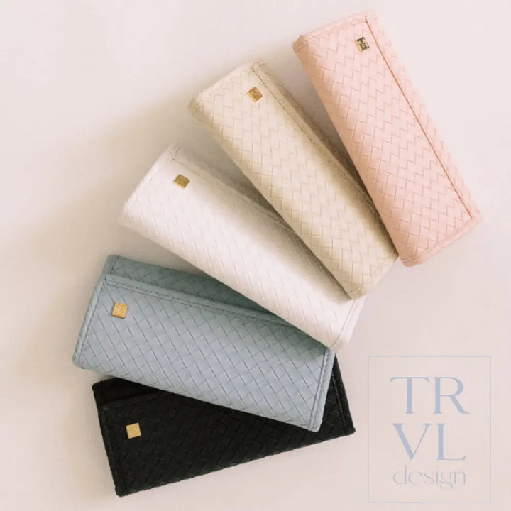 Jewelry Case - Jewelry Wallet - Woven Shell - Jewelry Holders