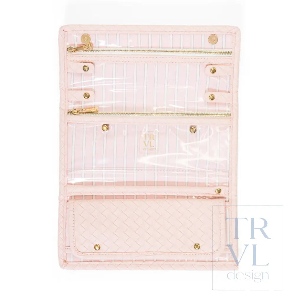 Jewelry Case - Jewelry Wallet - Woven Shell - Jewelry Holders