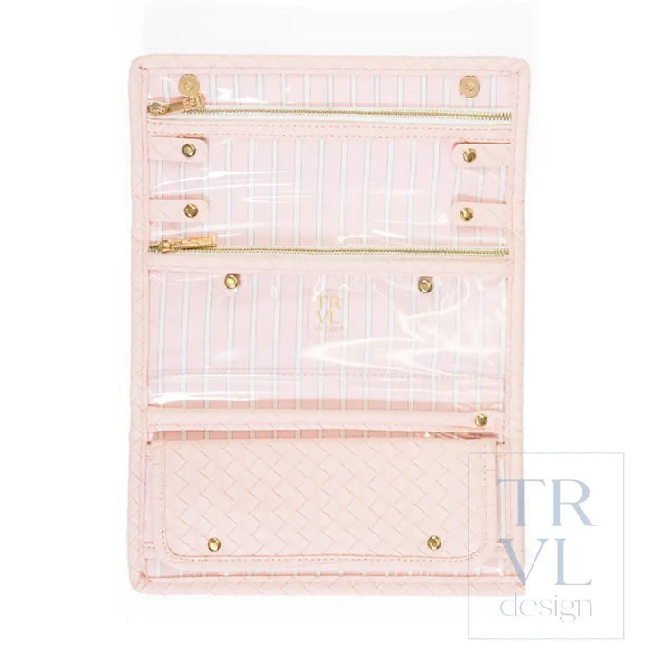 Jewelry Case - Jewelry Wallet - Woven Shell - Jewelry Holders