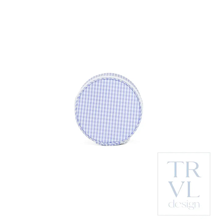 Jewelry Round - Round Up - Gingham Lilac - Jewelry Holders