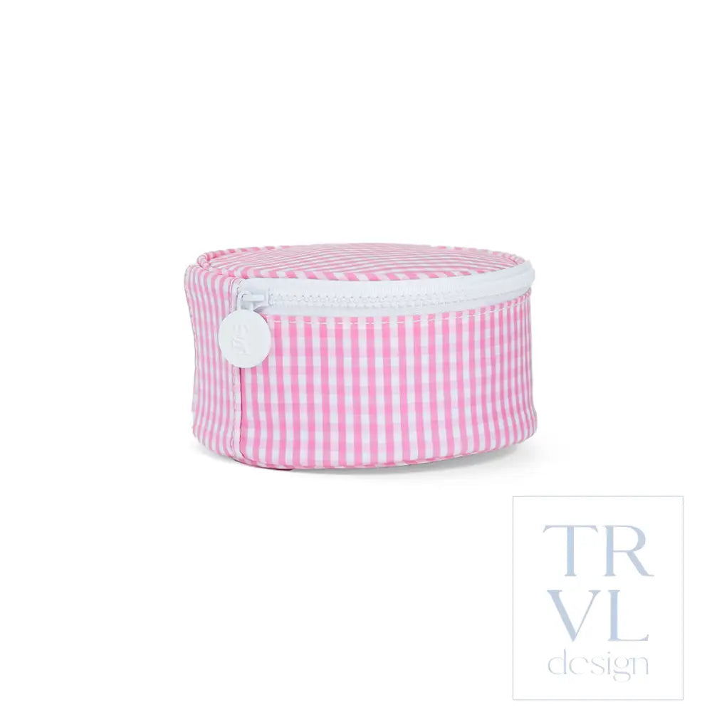 Jewelry Round - Round Up - Gingham Pink - Jewelry Holders