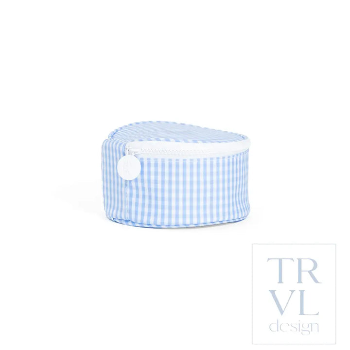 Jewelry Round - Round Up - Gingham Sky - Jewelry Holders