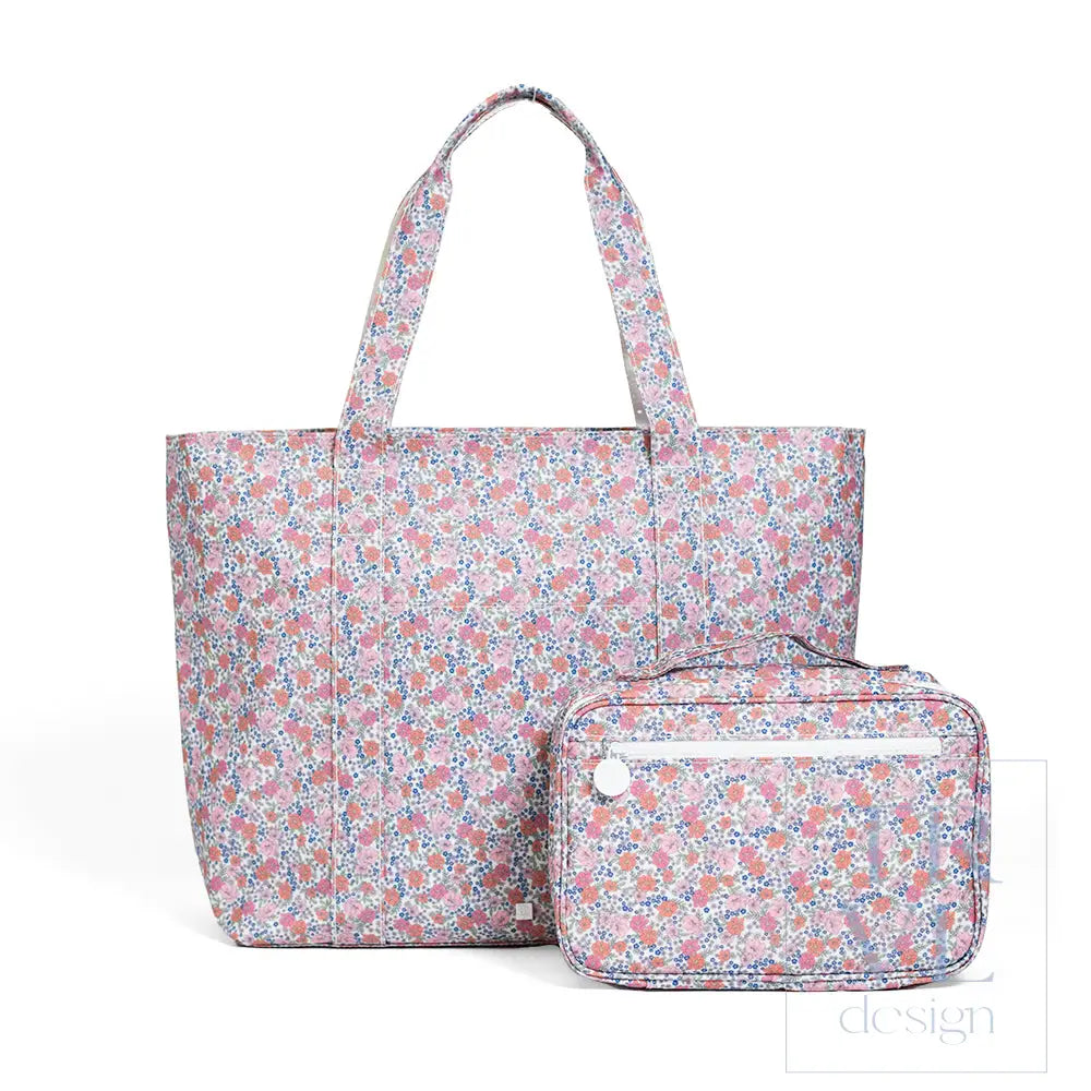 Jumbo Tote + Bundle Up Set - Garden Floral - Tote Bags