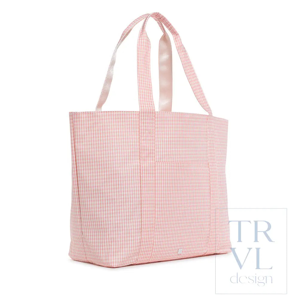Jumbo Tote - Gingham Taffy - Tote Bags