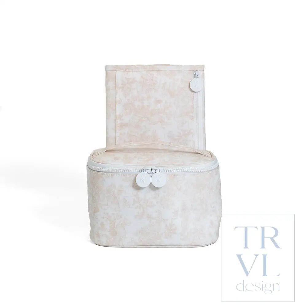 Kit Case Bundle - Bunny Toile Sand - Cosmetic & Toiletry Bags