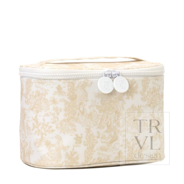 KIT CASE - BUNNY TOILE SAND - Cosmetic &amp; Toiletry Bags
