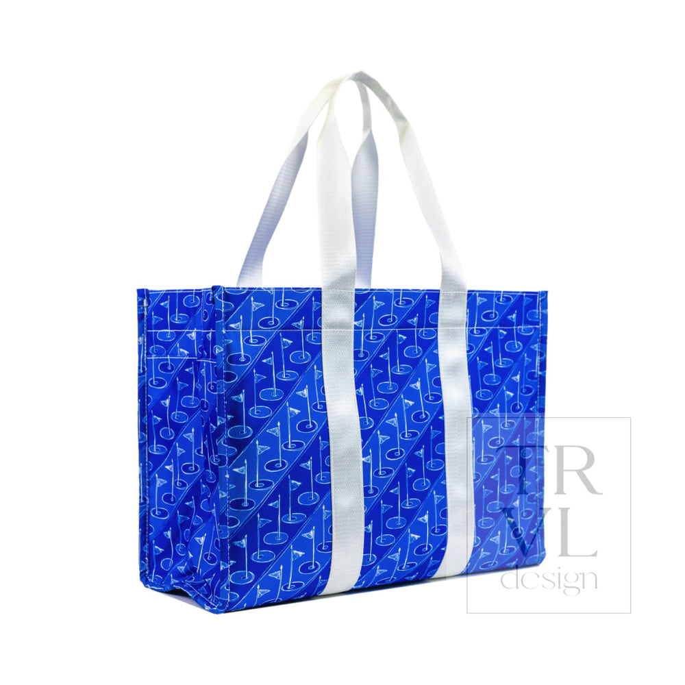 LARGE TOTE - ON PAR BLUE TEE - Tote Bags