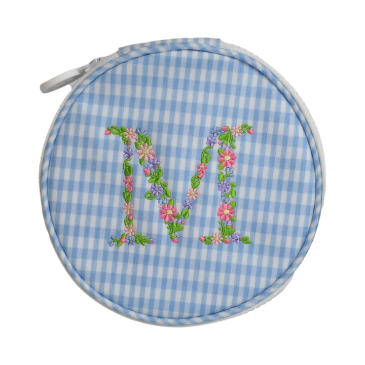 Monogram Round - Gingham Mist New! M