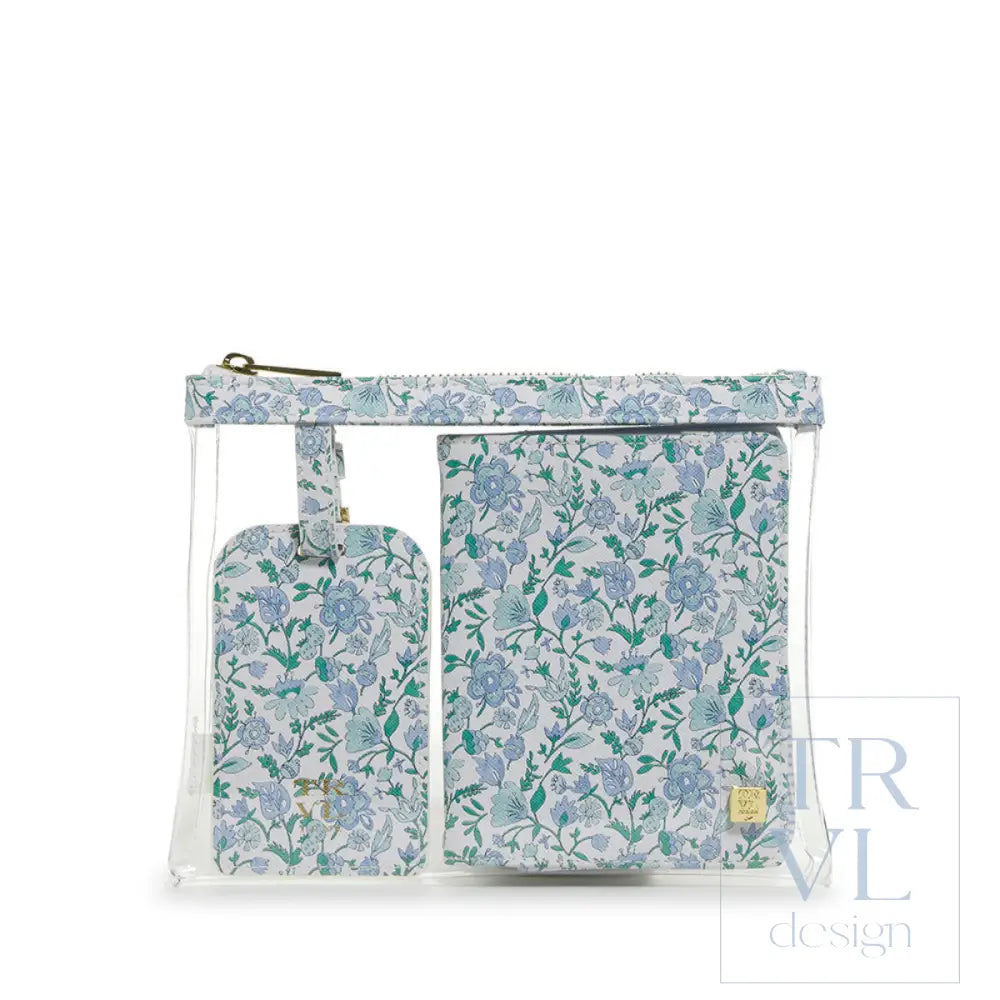 Luggage Tag & Passport Set - Hamptons Floral - Travel Pouches