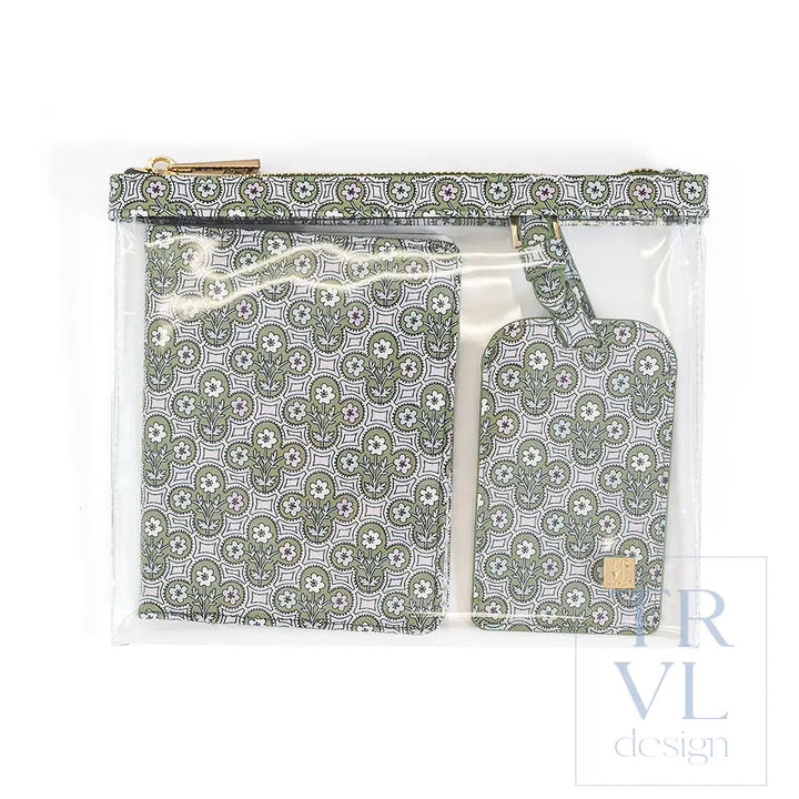 Luggage Tag &amp; Passport Set - Surrey - Travel Pouches