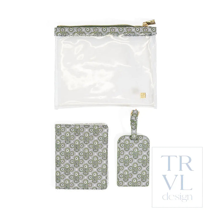 Luggage Tag &amp; Passport Set - Surrey - Travel Pouches