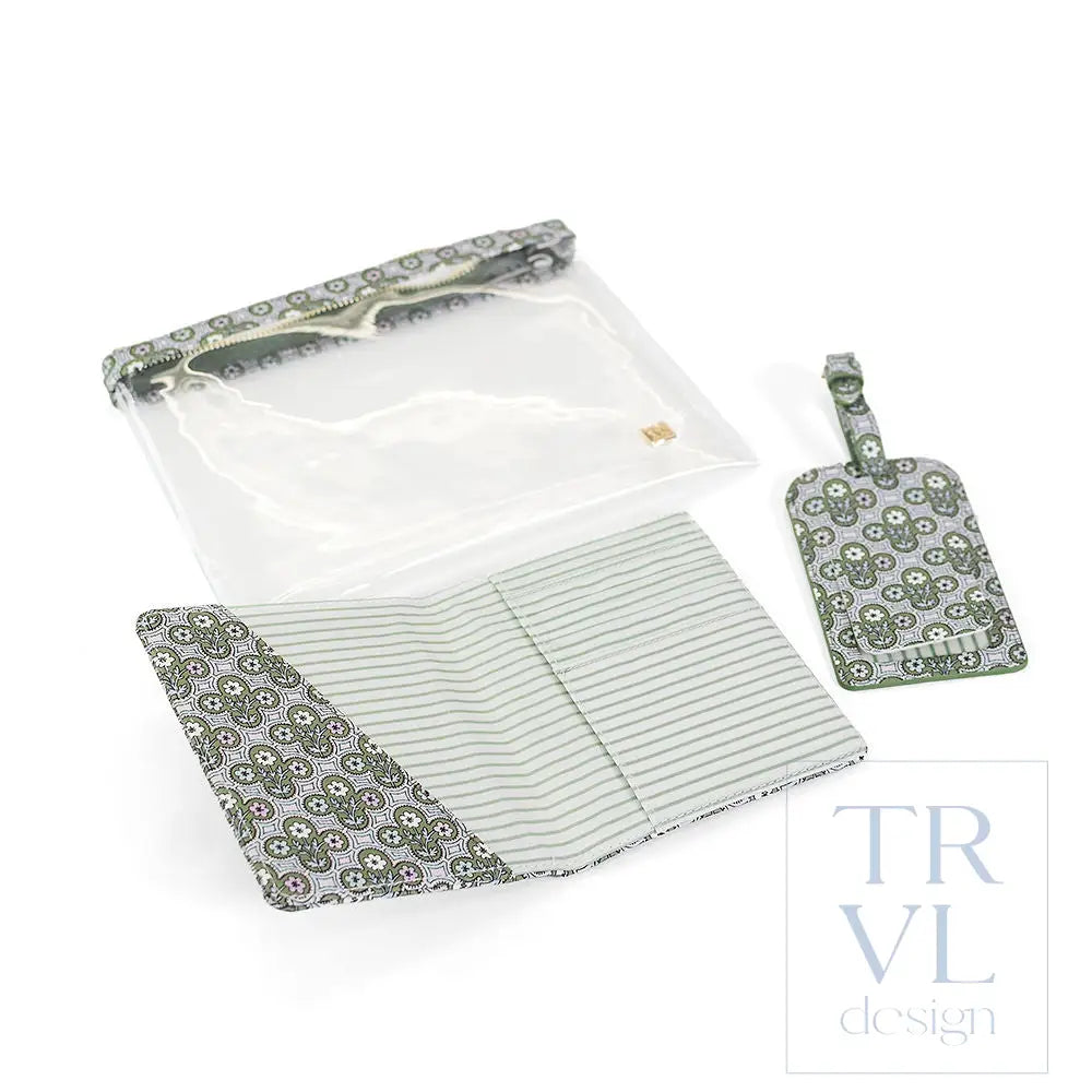 Luggage Tag &amp; Passport Set - Surrey - Travel Pouches