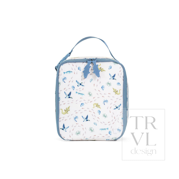 LUNCH BOX Insulated Lunch Bag - COASTAL TIDES - Lunch Bags