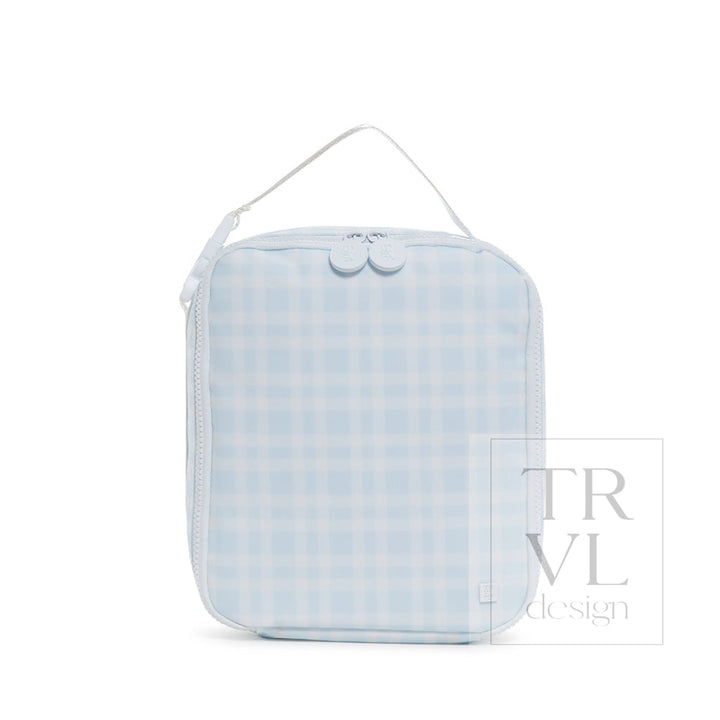 Lunch Box Insulated Lunch Bag - Pimlico Plaid Blue *New Shape! Bags