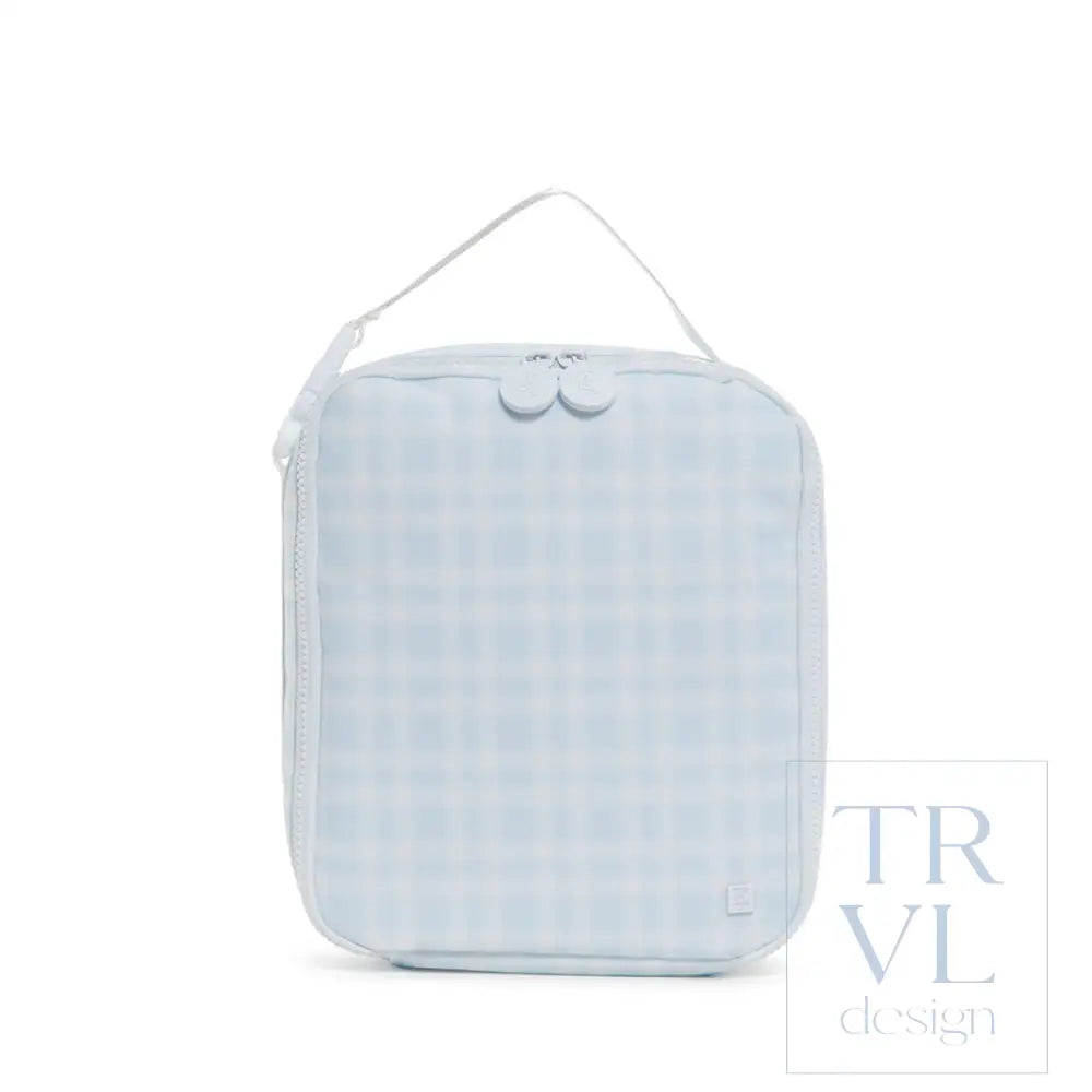 Lunch Box Insulated Lunch Bag - Pimlico Plaid Blue *New Shape! Bags