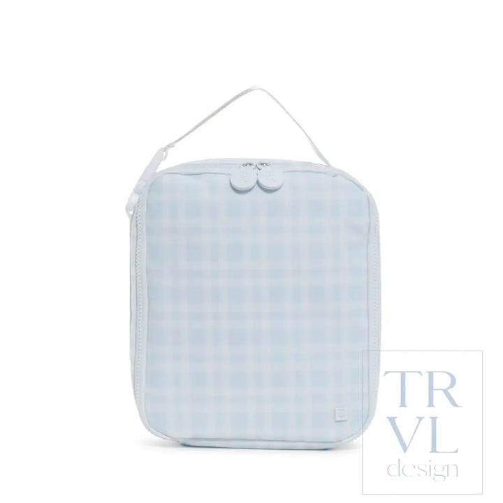 Lunch Box Insulated Lunch Bag - Pimlico Plaid Blue *New Shape! Bags