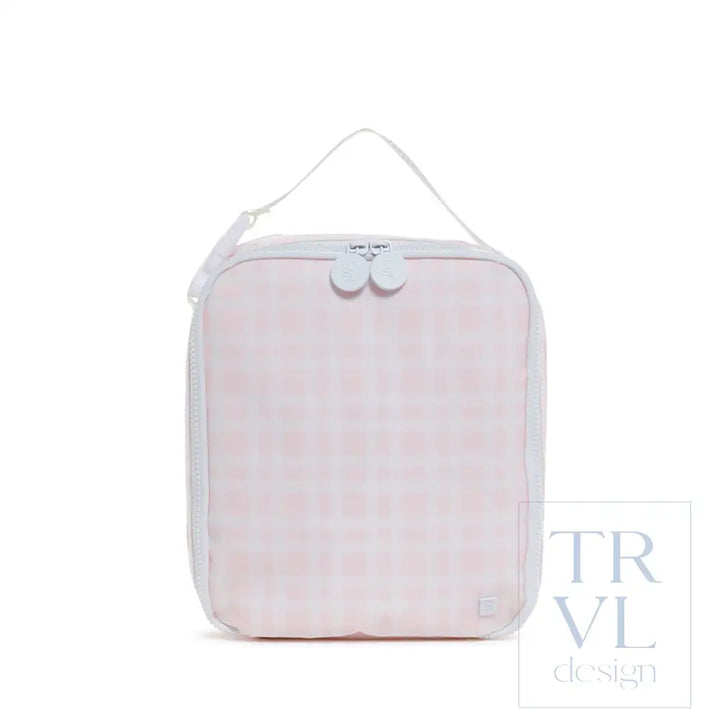 Lunch Box Insulated Lunch Bag - Pimlico Plaid Pink *New Shape! Bags