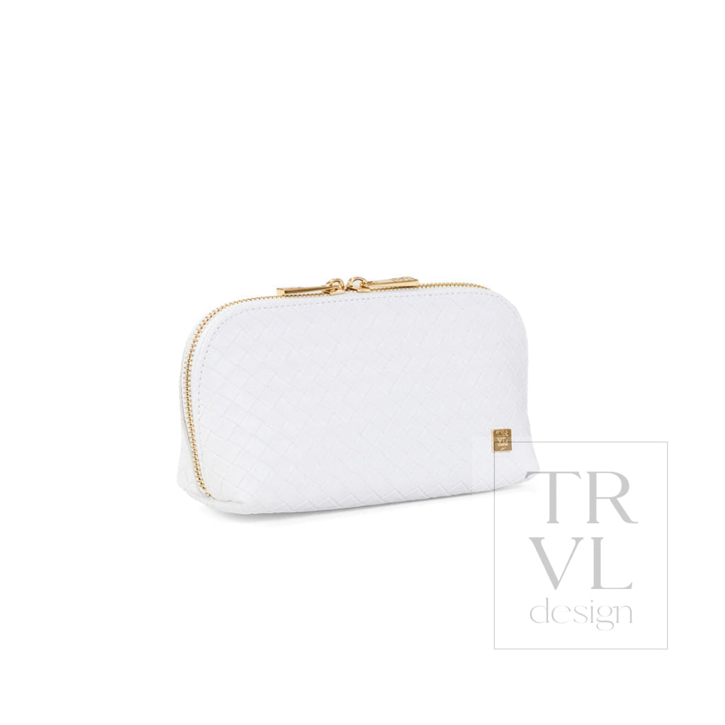 LUXE DUO CASE - WOVEN BLANC - Cosmetic &amp; Toiletry Bags