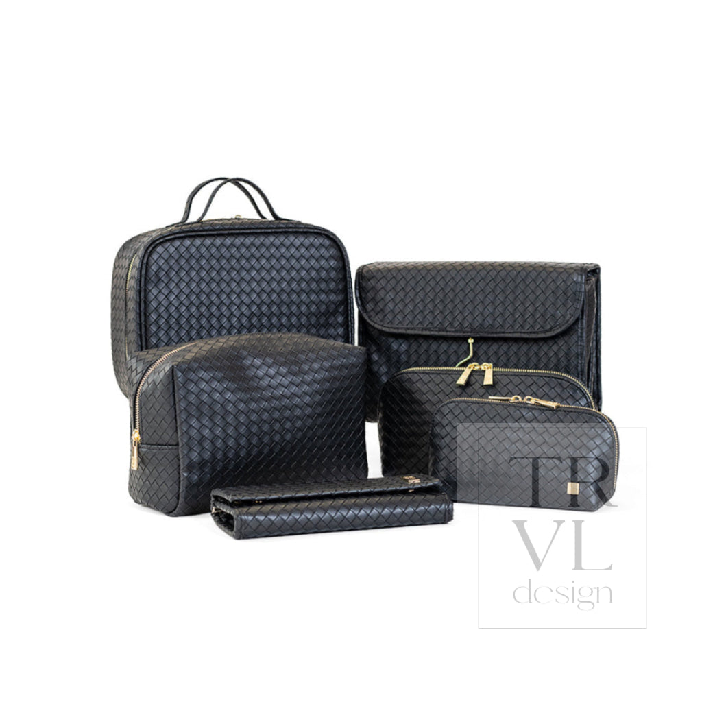 LUXE DUO CASE - WOVEN JET - Cosmetic &amp; Toiletry Bags