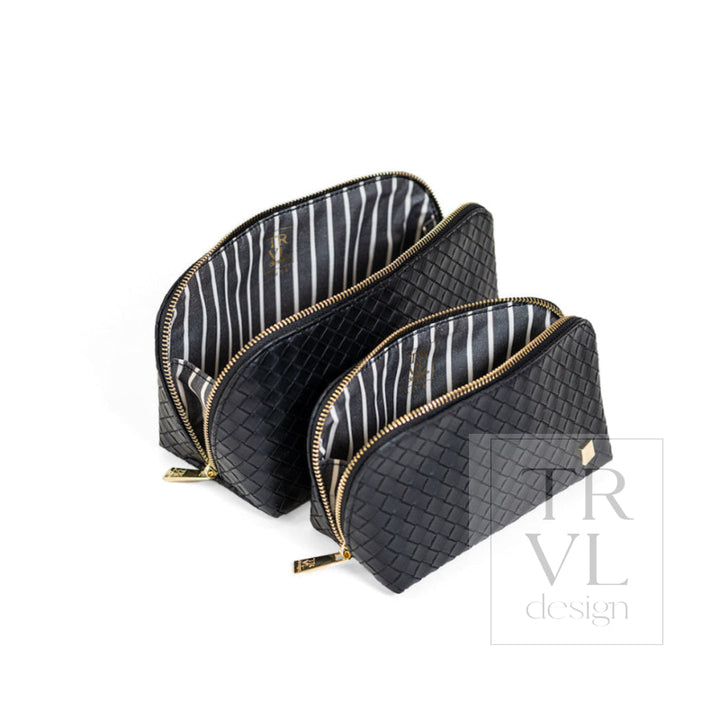 LUXE DUO CASE - WOVEN JET - Cosmetic &amp; Toiletry Bags