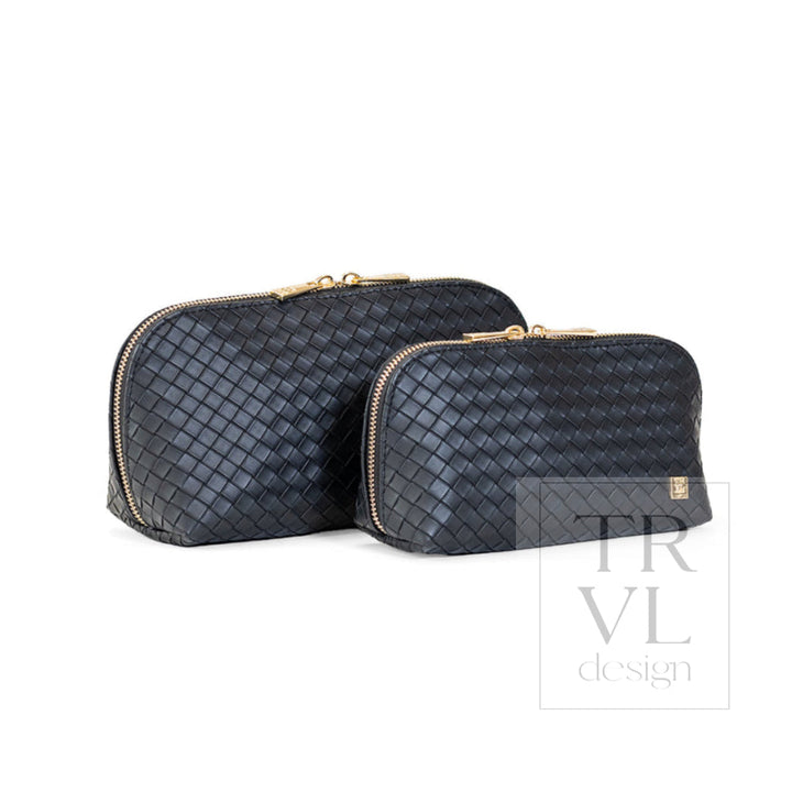 LUXE DUO CASE - WOVEN JET - Cosmetic &amp; Toiletry Bags