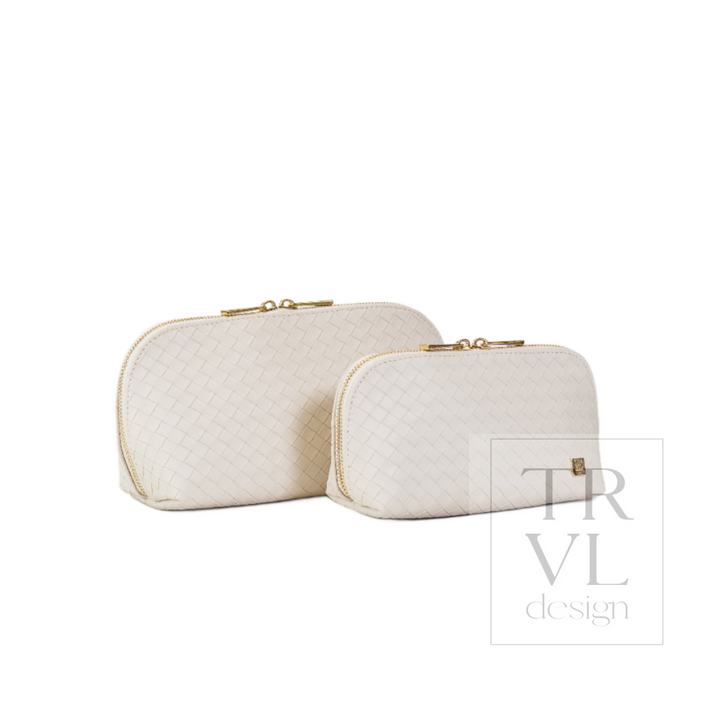 LUXE DUO CASE - WOVEN SAND - Cosmetic &amp; Toiletry Bags