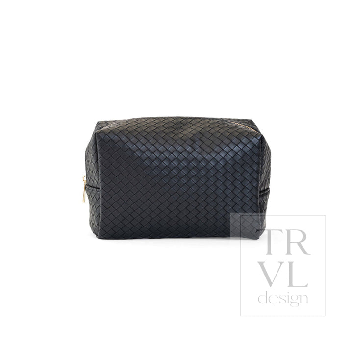 LUXE EVERYDAY Cosmetic Bag - WOVEN JET - Cosmetic &amp; Toiletry Bags