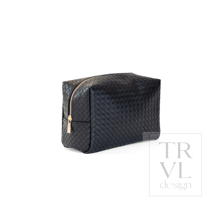 LUXE EVERYDAY Cosmetic Bag - WOVEN JET - Cosmetic &amp; Toiletry Bags