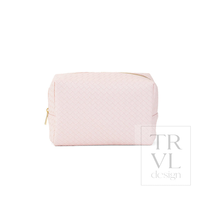 LUXE EVERYDAY Cosmetic Bag - WOVEN SHELL - Cosmetic &amp; Toiletry Bags