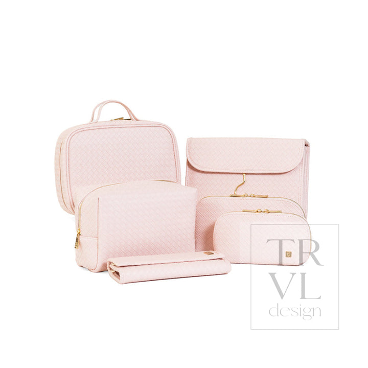 LUXE EVERYDAY Cosmetic Bag - WOVEN SHELL - Cosmetic &amp; Toiletry Bags