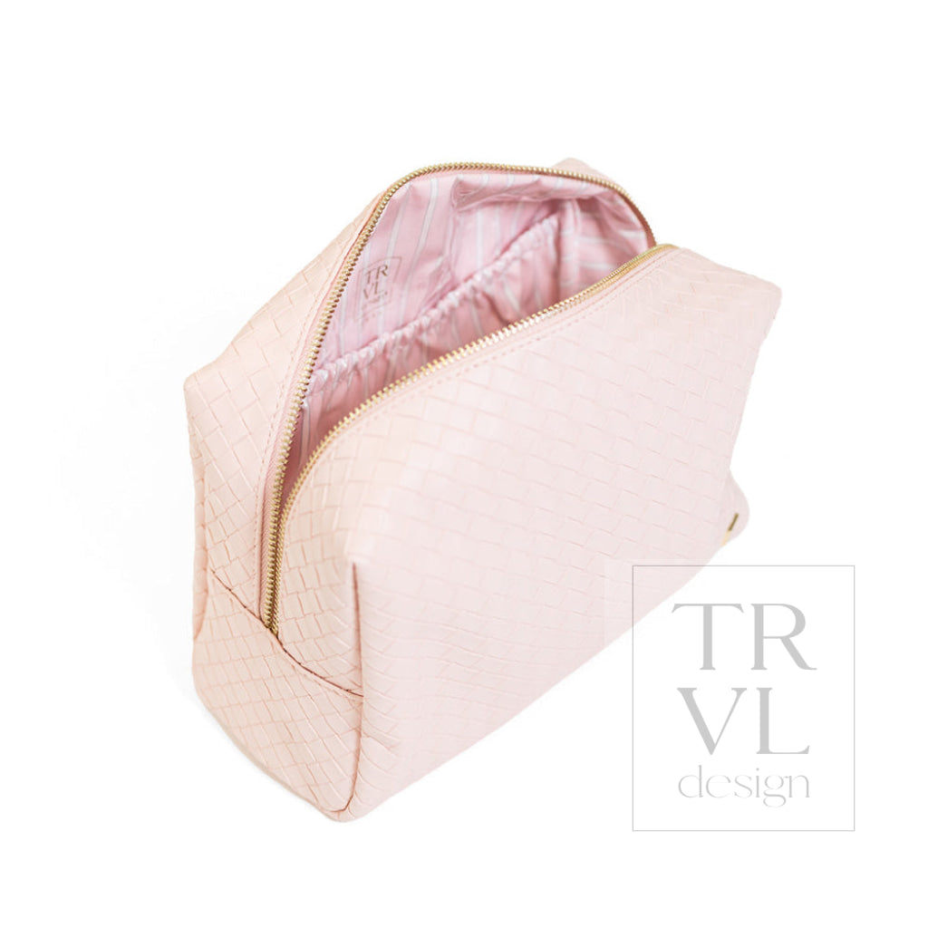 LUXE EVERYDAY Cosmetic Bag - WOVEN SHELL - Cosmetic &amp; Toiletry Bags