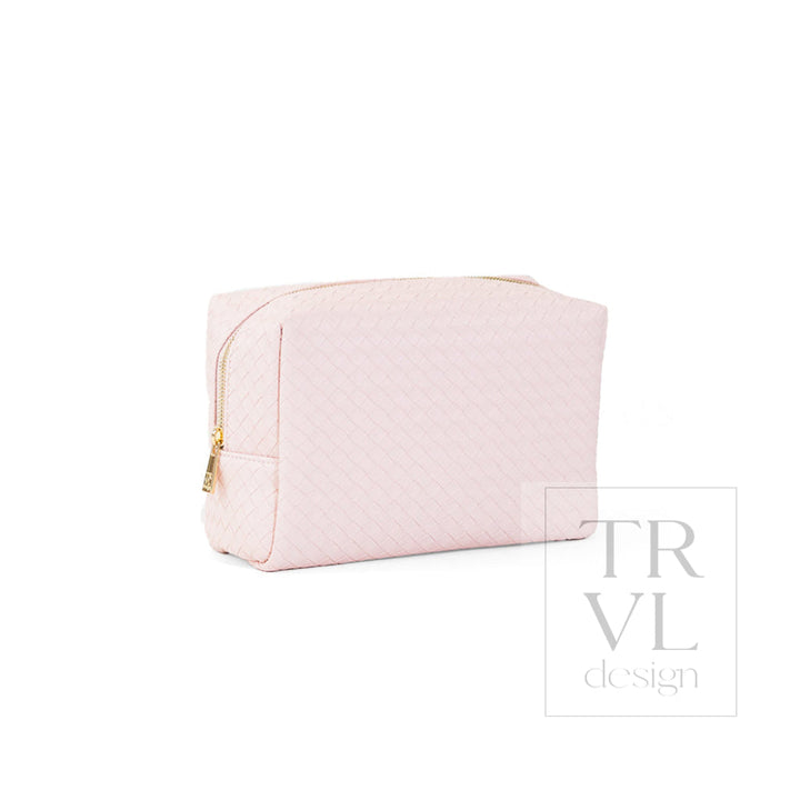 LUXE EVERYDAY Cosmetic Bag - WOVEN SHELL - Cosmetic &amp; Toiletry Bags