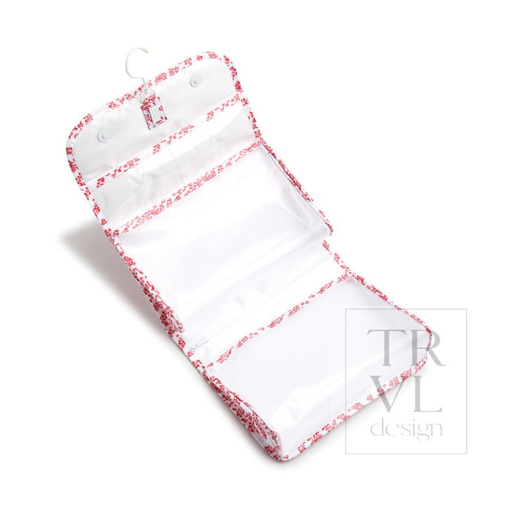Luxe Gloss Hanging Toiletry Case - All Heart Red Cosmetic &amp; Bags