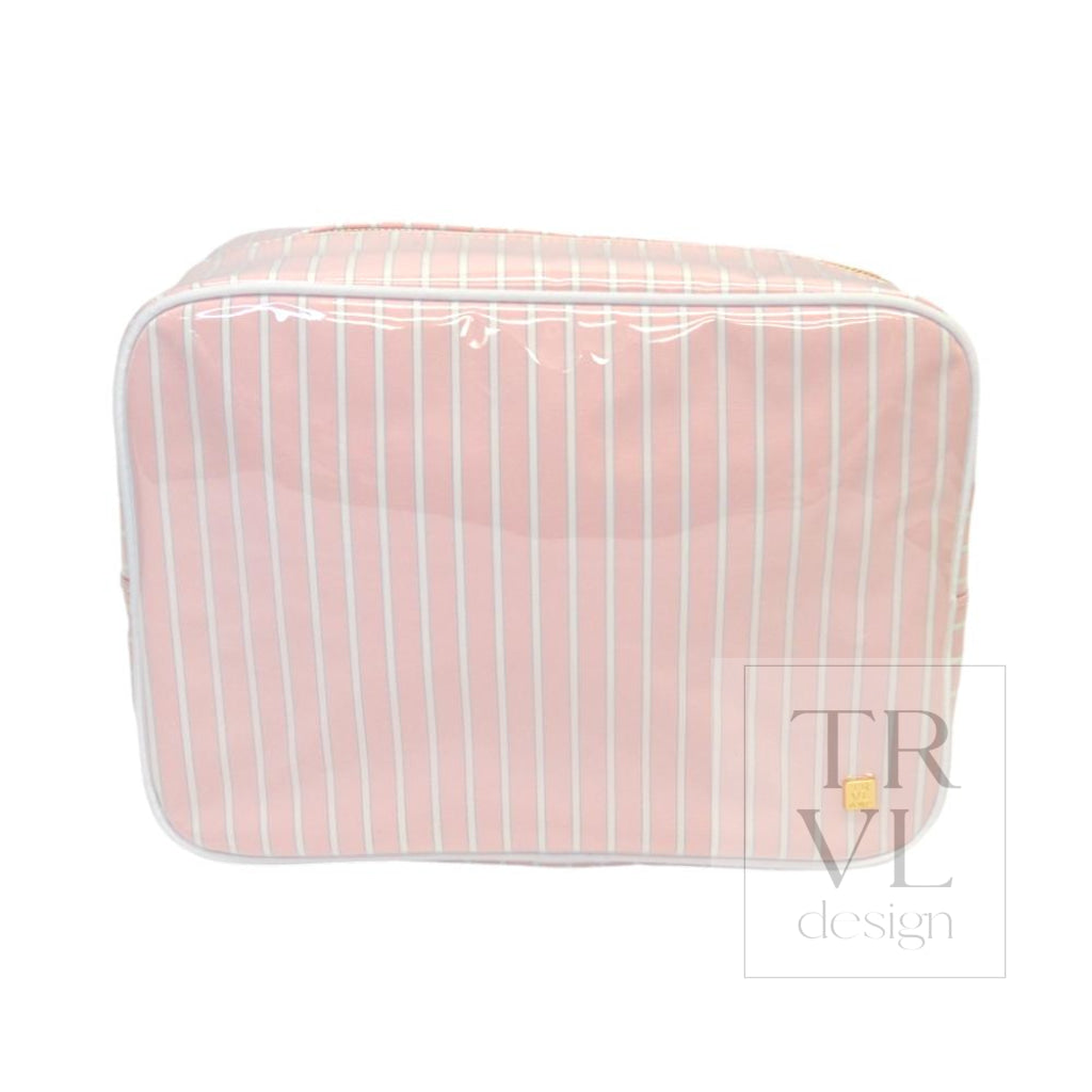 LUXE GLOSS OVERLAY XL GLAM + GO GLAM COASTAL SET - SHELL STRIPE - Cosmetic &amp; Toiletry Bags