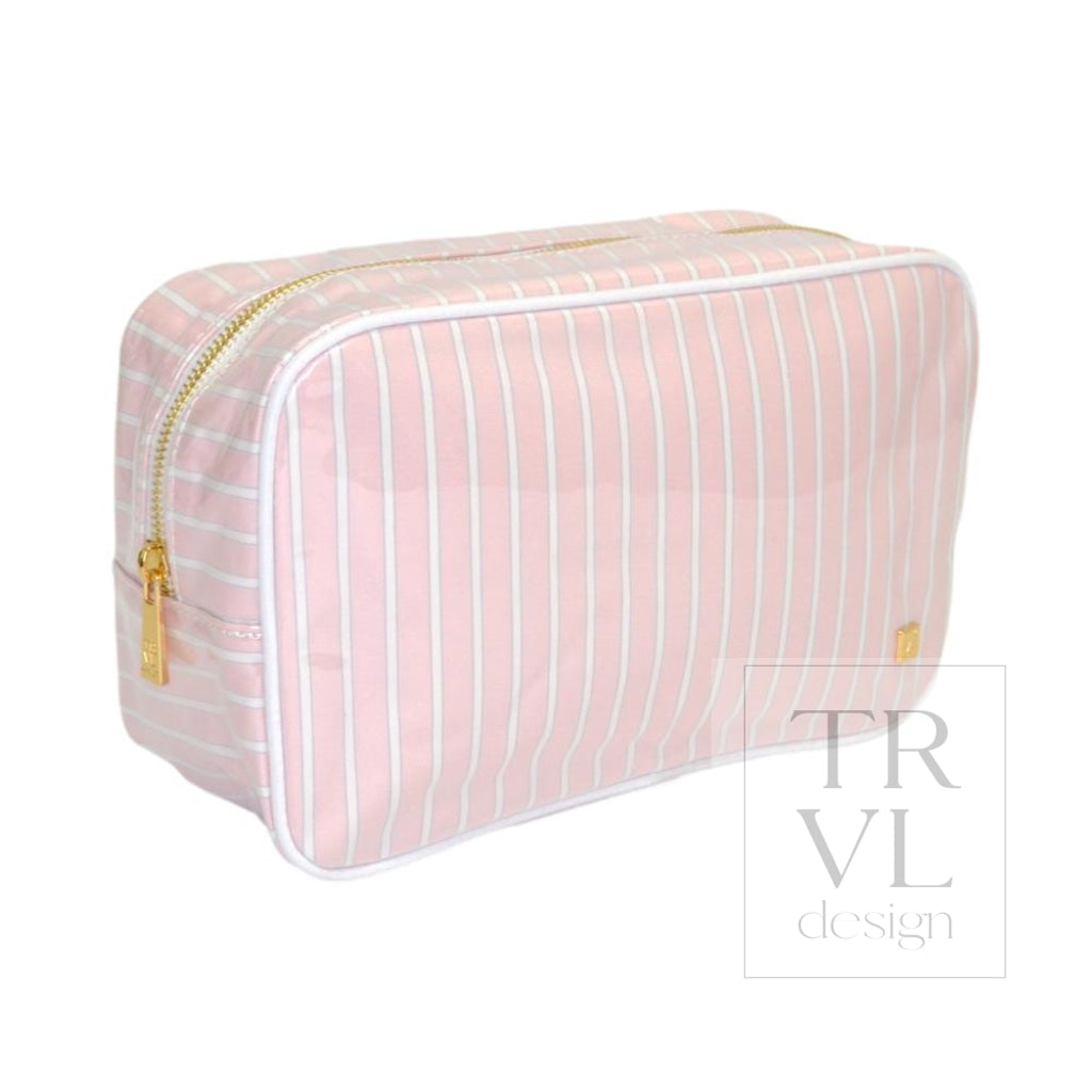 LUXE GLOSS OVERLAY XL GLAM + GO GLAM COASTAL SET - SHELL STRIPE - Cosmetic &amp; Toiletry Bags