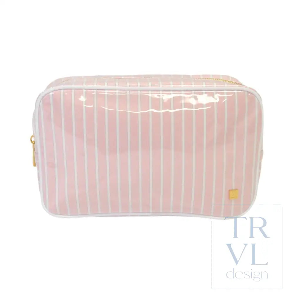 LUXE GLOSS OVERLAY XL GLAM + GO GLAM COASTAL SET - SHELL STRIPE - Cosmetic & Toiletry Bags