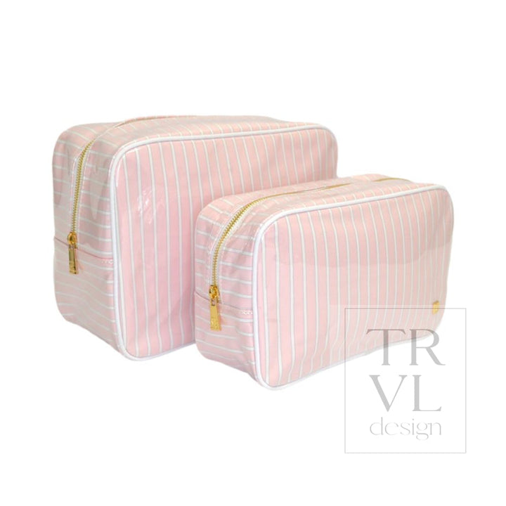 LUXE GLOSS OVERLAY XL GLAM + GO GLAM COASTAL SET - SHELL STRIPE - Cosmetic &amp; Toiletry Bags