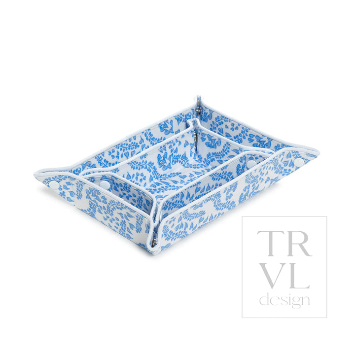 Luxe Gloss Tray Set - All Heart Blue Cosmetic &amp; Toiletry Bags
