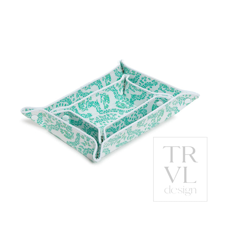 Luxe Gloss Tray Set - All Heart Kelly Green Cosmetic &amp; Toiletry Bags
