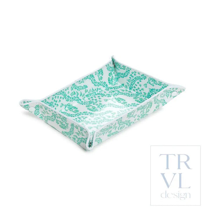 Luxe Gloss Tray Set - All Heart Kelly Green Cosmetic & Toiletry Bags