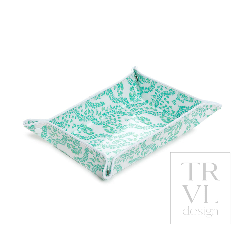 Luxe Gloss Tray Set - All Heart Kelly Green Cosmetic &amp; Toiletry Bags